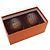Hermès Amber Fanfare Kristall Old Fashioned Glas-Set Orange - Ansicht 4