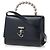 Jimmy Choo AVENUE TOPHANDLE RMA SCHWARZ LIGHT GOLD - Ansicht 2