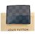 Louis Vuitton Portafoglio uomo a doppio piego LV Graphite Multiple Wallet Damier Cobalt Canvas Blu