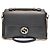 Gucci Borsa a manico superiore con logo GG Interlocking in pelle nera e catena grande Nero - vista 2