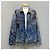 Balenciaga Oversized Denim-Jacke mit Grafikdesign Mehrfarben - Ansicht 2