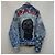 Balenciaga Oversized Denim-Jacke mit Grafikdesign Mehrfarben - Ansicht 5