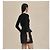 Hermès Leichter Kurzarm-Cardigan für Damen Noir Mehrfarben - Ansicht 3