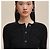 Hermès Leichter Kurzarm-Cardigan für Damen Noir Mehrfarben - Ansicht 4