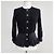 Hermès Leichter Kurzarm-Cardigan für Damen Noir Mehrfarben - Ansicht 7