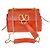Valentino Schultertasche mit Ringkette in Rot - Ansicht 8