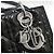 Dior Borsa a tracolla Lady Medium in vernice nera cannage argento Nero - vista 11
