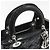 Dior Borsa a tracolla Lady Medium in vernice nera cannage argento Nero - vista 8