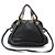 Chloé Paraty Medium Schultertasche aus schwarzem Leder mit Goldbeschichtung