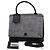 MCM Bicolor Medium Top Handle Shoulder Bag Black
