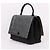 MCM Bicolor Medium Top Handle Shoulder Bag Black - view 4