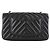 Chanel Mini borsa a tracolla Classic Chevron in agnello con finiture dorate Nero - vista 3