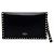 Valentino Clutch Rockstud Flap Nero - vista 3