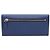 Prada Gold Metal Logo Saffiano Long Wallet Blue - view 3