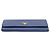 Prada Gold Metal Logo Saffiano Long Wallet Blue - view 5