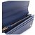 Prada Gold Metal Logo Saffiano Long Wallet Blue - view 6
