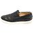 Christian Louboutin Slip on PIK BOAT con borchie in pelle di vitello nera da uomo - vista 4