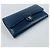 Chanel Cartera Larga Soft Caviar Chevron Silver Series Azul - vista 3