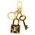 Graceful Louis Vuitton Portachiavi per Borsa Leopard Confidence D'oro