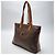 Céline Borsa Shopper Macadam Borsa a Spalla Unisex (Grado Articolo Raro) Marrone - vista 6