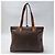 Céline Borsa Shopper Macadam Borsa a Spalla Unisex (Grado Articolo Raro) Marrone - vista 8