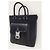 Dior Cabas Saddle en agneau noir porté épaule et crossbody - vue 2