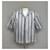 Camicia a maniche corte in cotone a righe Acne Marrone - vista 2