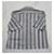 Camicia a maniche corte in cotone a righe Acne Marrone - vista 5