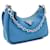Prada Mini borsa a tracolla in nylon Blu - vista 3