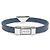 Prada Bracciale in pelle Saffiano Blu - vista 3