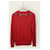 Givenchy Rundgestrickter Pullover mit Red Star Patch Rot  - Ansicht 4