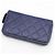 Chanel Gradient gesteppte Leder-Geldbörse mit klassischem Logo-Reißverschluss Blau - Ansicht 4