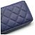 Chanel Gradient gesteppte Leder-Geldbörse mit klassischem Logo-Reißverschluss Blau - Ansicht 7