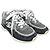 Chanel Gesteppte Sneaker aus dunkelgrauem Wildleder-Kalbsleder mit CC-Logo Braun