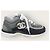 Chanel Gesteppte Sneaker aus dunkelgrauem Wildleder-Kalbsleder mit CC-Logo Braun - Ansicht 2