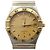Omega Relógio Constellation Quartz Full Bar Combi Steel Dourado