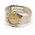 Omega Relógio Constellation Quartz Full Bar Combi Steel Dourado - vista 3