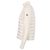 Moncler Cardigã de lã acolchoado com zíper para mulher Branco - vista 4