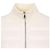 Moncler Cardigã de lã acolchoado com zíper para mulher Branco - vista 7