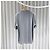 Hermès Kurzärmeliges Baumwoll-T-Shirt mit Lederpatch Grau Braun - Ansicht 6