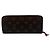 Louis Vuitton Cartera Monogram Clemence Fuchsia Castaño - vista 3