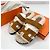 Hermès Sandali e pantofole in shearling Chypre da donna Multicolore - vista 2