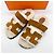 Hermès Sandali e pantofole in shearling Chypre da donna Multicolore - vista 4