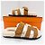 Hermès Sandali e pantofole in shearling Chypre da donna Multicolore - vista 7