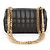 Burberry Mini sac bandoulière TB Lola en cuir matelassé noir avec chaîne - vue 3