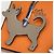 Hermès Portachiavi Chihuahua Etoupe Arancione - vista 3