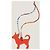 Hermès Portachiavi Chihuahua Etoupe Arancione - vista 8