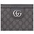 Gucci Pochette Portfolio en Toile GG Gris Marron - vue 2