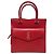 Saint Laurent Mini borsa tote Uptown monogramma rosso e oro