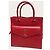 Saint Laurent Mini borsa tote Uptown monogramma rosso e oro - vista 2